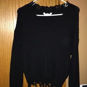 Frayed Sweater